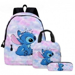 Size is onesize Stitch backpack boys lunch bag kids kawaii pencil case