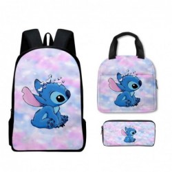 Size is onesize Stitch a backpack for kids lunch bag big anime pencil case