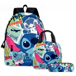 Size is onesize Stitch backpack for men lunch bag for girls pencil case big