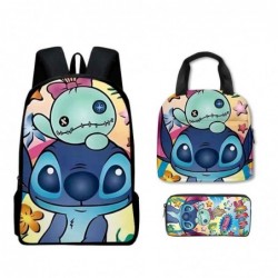 Size is onesize Stitch office backpack lunch bag for school pencil case kit