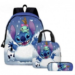 Size is onesize Stitch backpacks for school lunch bag big pencil case bag