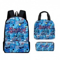 Size is onesize Stitch backpack kids boys lunch box kids pencil case bag