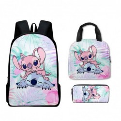 Size is onesize Stitch travel backpack lunch bag kids anime pencil case