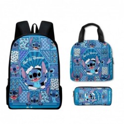 Size is onesize Stitch outdoor backpack cooler lunch bag pencil case boys