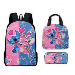 Size is onesize Stitch backpack for girls lunch bag anime pencil case kit