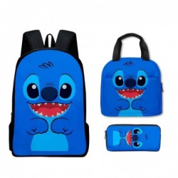 Size is onesize Stitch school bags for boys lunch box kids big pencil case