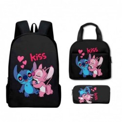 Size is onesize Stitch backpack for men adult lunch bag pencil box girls