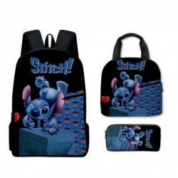 Size is onesize Stitch boys school bag lunch bag boys pencil box girls