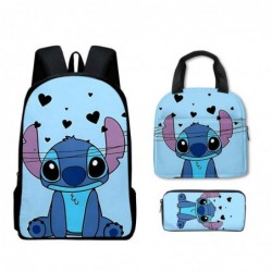 Size is onesize Stitch boys school bag elegant lunch bag girls pencil case