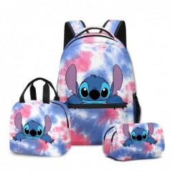 Size is onesize Stitch travel backpack lunch box kids pencil case boys