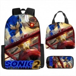 Size is onesize Sonic backpack boys lunch bag kids colored pencil case