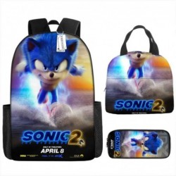 Size is onesize Sonic outdoor backpack lunch bag kids pencil case for boys