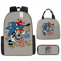 Size is onesize Sonic backpack for boys lunch bag anime pencil case pouch