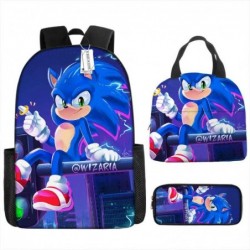 Size is onesize Sonic backpack girls school lunch bag big pencil case big