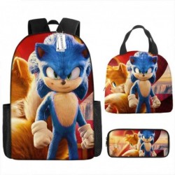 Size is onesize Sonic travel backpack lunch box girls fabric pencil case