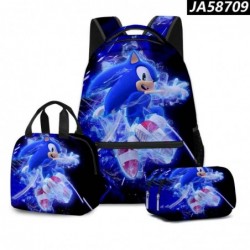 Size is onesize Sonic outdoor backpack lunch bag backpack pencil case canvas