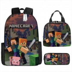 Size is onesize minecraf backpack boys lunch box girls pencil case for boys