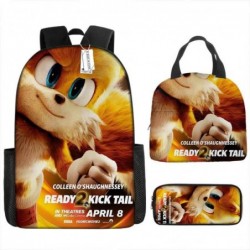 Size is onesize Sonic backpack boys cute lunch bag pencil case kit