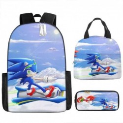 Size is onesize Sonic backpack boys lunch bag and purse pencil case bag