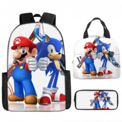 Size is onesize Sonic backpack boyz lunch bag boys pencil case for kids