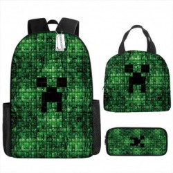 Size is onesize minecraf backpack for work lunch bag big pencil box girls