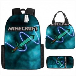 Size is onesize minecraf backpack boys lunch bag big pencil case canvas