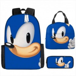 Size is onesize Sonic school bag for kids cooler lunch bag pencil case big