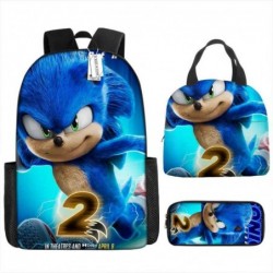 Size is onesize Sonic backpack travel lunch bag boys pencil case kawaii