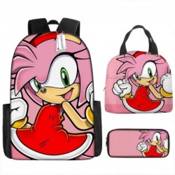 Size is onesize Sonic backpack for boys lunch box girls fabric pencil case