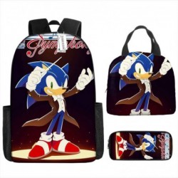 Size is onesize Sonic boys school bag lunch bag bookbag pencil case box