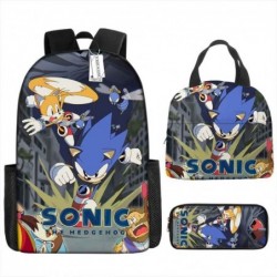 Size is onesize Sonic backpack boys lunch bag and purse girls pencil case