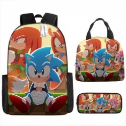 Size is onesize Sonic backpack for kids girls lunch bag pencil case box