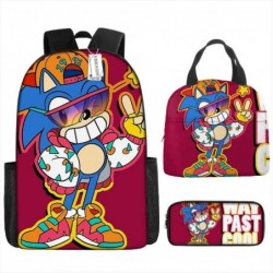 Size is onesize Sonic backpack boys lunch bag for kids cute pencil case