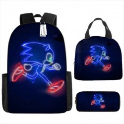 Size is onesize Sonic school bag for kids lunch bag cartoon pencil case big