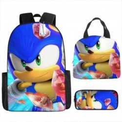 Size is onesize Sonic boys school bag lunch bag big pencil case for kids