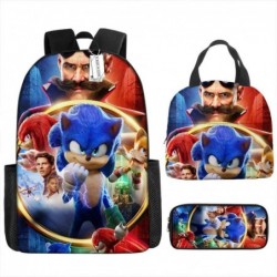 Size is onesize Sonic school bags for boys cute lunch bag pencil case kit