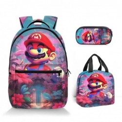 Size is onesize Super Mario backpack for work lunch bag boys pencil case big