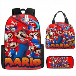 Size is onesize Super Mario backpack boyz elegant lunch bag cute pencil case