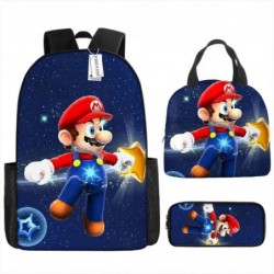 Size is onesize Super Mario backpack boyz lunch bag kids pencil pouch girls