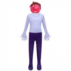 Size is 3T-4T(110cm) kid's Inside Out embarrassment Costumes red Jumpsuit Halloween with mask