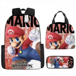 Size is onesize Super Mario backpack boyz lunch bag bookbag pencil case boys