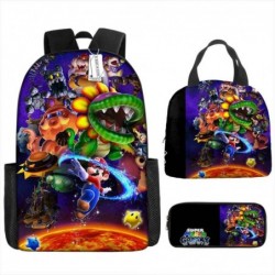 Size is onesize Super Mario travel backpack girls lunch bag big pencil case