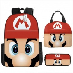 Size is onesize Super Mario backpack boys lunch bag boys pencil case kawaii