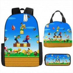 Size is onesize Super Mario travel backpack lunch bag big pencil case box