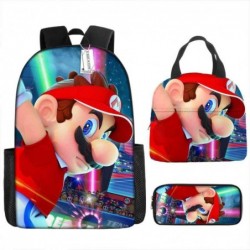 Size is onesize Super Mario outdoor backpack lunch box girls big pencil case