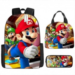 Size is onesize Super Mario outdoor backpack lunch box kids big pencil case