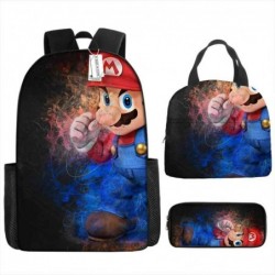 Size is onesize Super Mario backpack travel lunch box kids girls pencil case