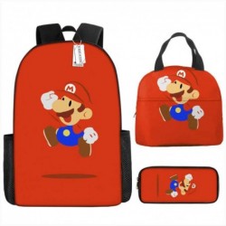 Size is onesize Super Mario backpack boys girls lunch bag pencil case box