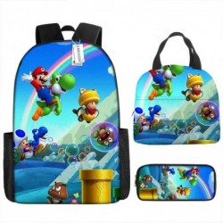 Size is onesize Super Mario backpack boyz cute lunch bag canvas pencil case