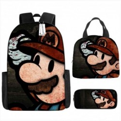 Size is onesize Super Mario backpack boyz lunch bag girls pencil case canvas